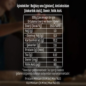 Tellioğlu Çok Amaçlı Un 5 Kg