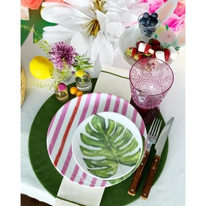 Fern&Co Miami Pink Beach Collection Küçük Tabak 4 Lü Set