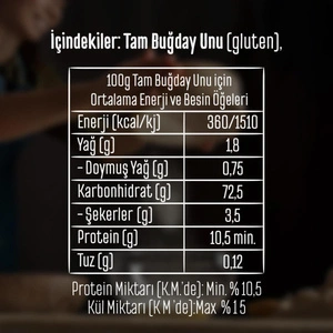 Tellioğlu Tam Buğday Unu 1 Kg