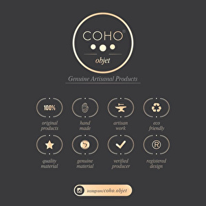 Coho Objet Coho Lux Dövme Bakır Mini Tütsü Çanağı görseli 5