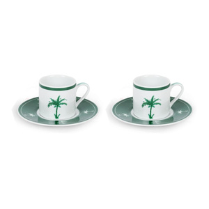 Fern&Co The Palm Collection 2'li Türk Kahvesi Fincanı