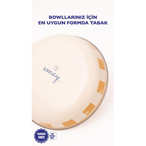 Emaylab Beige Emaye Bowl Tabağı - Bowl Kase - Salata Kasesi - Sunum Kasesi 21cm görseli 4