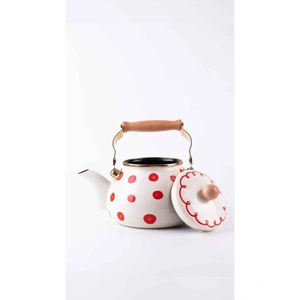 Emaylab Merry Yılbaşı Özel Emaye Vintage Kettle (2li̇tre- Ocakta-sobada Kullanilabi̇li̇r) görseli 4