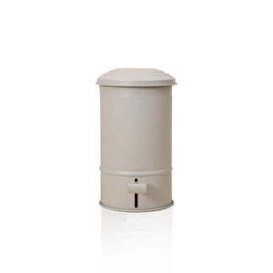 The Mia Stripe Mutfak Ve Banyo Çöp Kovası Bej 5 Lt