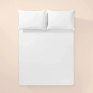 Penelope %100 Pamuk Percale Lastikli Çarşaf 100x200 Cm Beyaz - Pure Serisi görseli 1