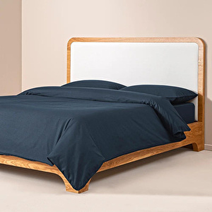 Penelope %100 Pamuk Percale Nevresim Seti 200x220 Cm Lacivert - Pure Serisi görseli 1
