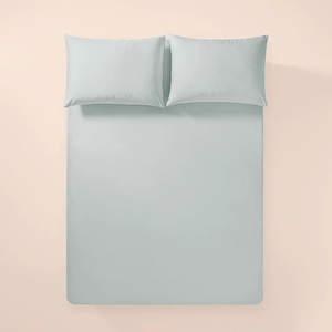 Penelope %100 Pamuk Percale Lastikli Çarşaf 100x200 Cm Mavi - Pure Serisi görseli 1
