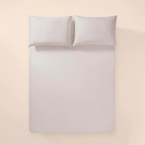 Penelope %100 Pamuk Percale Lastikli Çarşaf 120x200 Cm Gri - Pure Serisi görseli 1