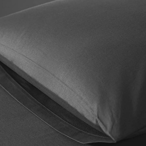 Penelope %100 Pamuk Percale Lastikli Çarşaf 200x200 Cm Antrasit - Pure Serisi görseli 3