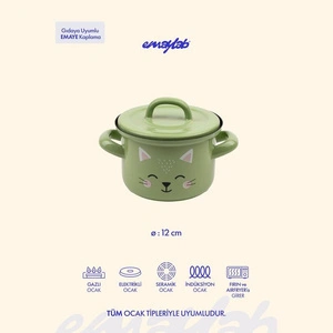 Emaylab Little Cat Mini Bebek Tenceresi 12cm (850 Ml)