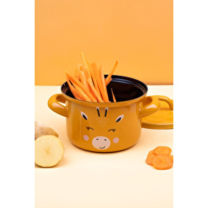 Little Giraffe Emaye Mini Bebek Tenceresi 12cm (850 Ml)