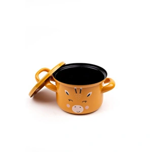 Emaylab Little Giraffe Emaye Mini Bebek Tenceresi 12cm (850 Ml) görseli 3