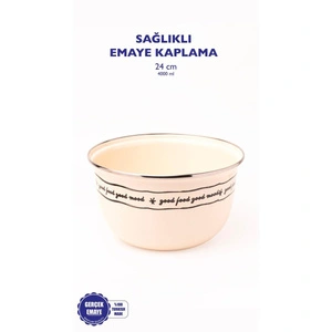 Emaylab Mood Emaye Karıştırma Ve Salata Kabı 24cm 4 Litre (ocağa Da Koyulabi̇li̇r)