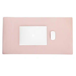 Bloominbag Still & Silent – Pink Gerçek Deri Desk Mat Macbook Altlığı Ve Mousepad görseli 4