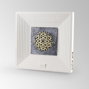 Coho Art "kozmos" Mandala Kabartma Tablo - Varak & Gümüş Pastel Uygulama