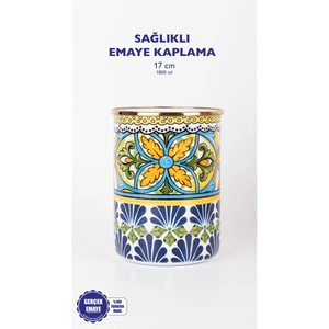 Emaylab Selge Emaye Dekoratif, Çok Amaçlı Vazo
