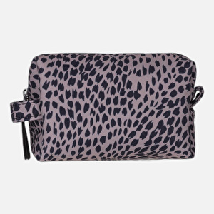 Bloominbag Leopard Cita Noir Makyaj Çantası Ve Kompakt Kozmetik Organizer görseli 4