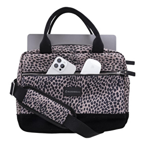 Bloominbag Leopard Cita Noir 13-14 Inç Laptop / Macbook Çantası görseli 2
