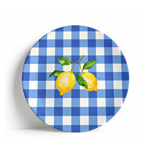 Fern&Co Lemon Twist Collection Büyük Tabak 4 Lü Set