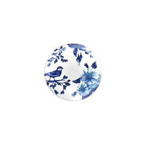 Fern&Co Bleu Blanc Collection Küçük Tabak 4 Lü Set