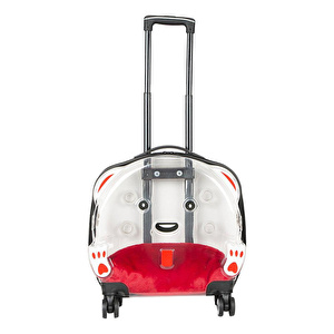 Bloominbag Pawbuddy Clear Companion – Şeffaf Tekerlekli Evcil Hayvan Taşıma Çantası