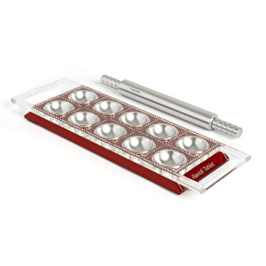 Marcato Design Ravioli Tablet Çıkarılabilir 10 Hazneli Ravioli Kalıbı Kırmızı Renk görseli 1