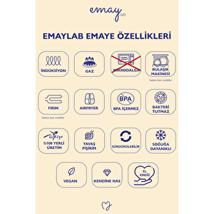 Emaylab Loren Ahşap Saplı Emaye Sütlük 1,3 Litre 16cm görseli 4