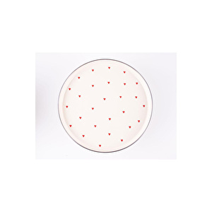 Emaylab Cupid Emaye Pasta/kek Sunum Standı (24 Cm) görseli 5