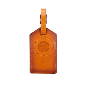 Bloominbag Airconrad Voyage Luxe Tan Deri Airtag Bagaj & Bavul Etiketi görseli 2