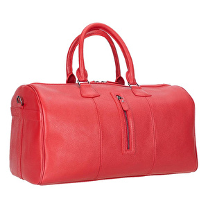 Bloominbag Dolly Roma Rouge Deri Weekender Duffle Seyahat Çantası görseli 2