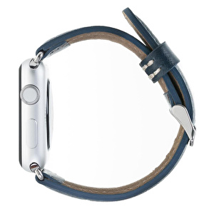 Bloominbag Celeste Blue Deri Apple Watch Kordon-44/45/46/49mm görseli 3