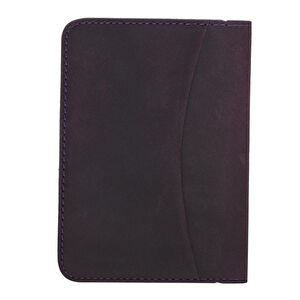 Bloominbag Bloomledger Deep Amethyst Hakiki Deri Bifold Cüzdan görseli 3