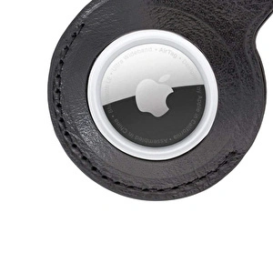 Bloominbag Bloompaw Noir Hakiki Deri Airtag Kılıfı görseli 3