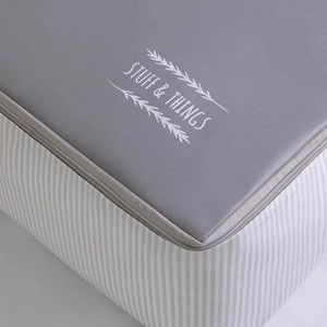 Ocean Home Textile 2'li Gri Renk Stuff & Things Baza Altı Hurç Set görseli 5