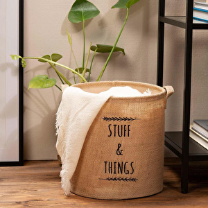 Ocean Home Textile Stuff & Things Jüt Sepet 30 X 31 Cm görseli 2