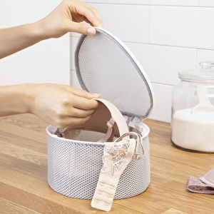 Ocean Home Textile 3'lü Gri Renk İç Çamaşırı Yıkama Filesi Set görseli 4