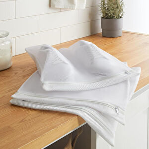 Ocean Home Textile 3'lü Beyaz Renk Ayakkabı Yıkama Filesi Set