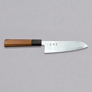 Hatsukokoro Santoku Şef Bıçağı - SLD - Mirror 170mm - Ceviz görseli 1