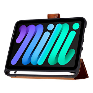 Bloominbag Bloomcase Trigon Tan Apple Ipad Mini (2024) Hakiki Deri Kılıf görseli 4
