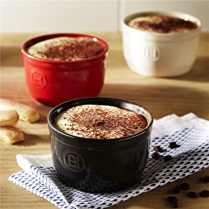 Emile Henry Fırın Kabı Ramekin No.9 Burgundy 2´li Seti Kırmızı/burgundy