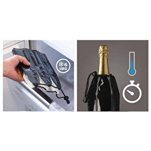 Vacu Vin Aktif Soğutucu Şampanya Platin görseli 4