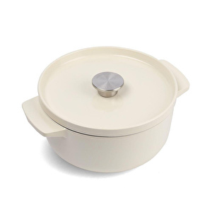 Kitchenaid Döküm Demir Tencere 22 Cm - 3.3 L Krem görseli 1
