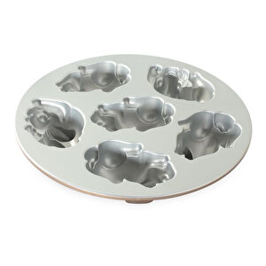 Nordicware Minik Tavşanlar Kek Kalıbı Platin
