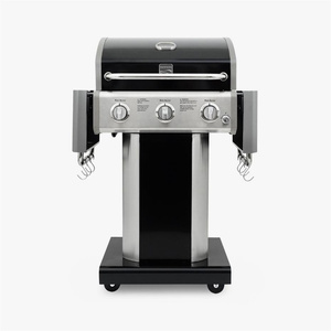 Kenmore Gazlı Barbekü 3 Ocaklı Siyah - Metal görseli 3