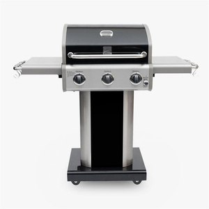 Kenmore Gazlı Barbekü 3 Ocaklı Siyah - Metal görseli 2