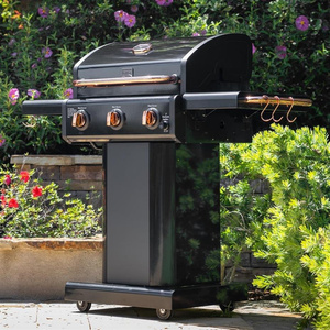 Kenmore Gazlı Barbekü 3 Ocaklı Siyah - Bakır görseli 4