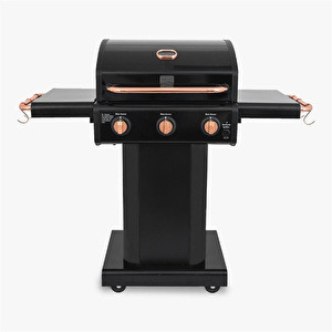 Kenmore Gazlı Barbekü 3 Ocaklı Siyah - Bakır görseli 1