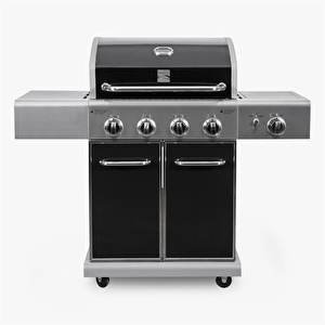 Kenmore Gazlı Barbekü 4 Ocaklı Siyah - Metal görseli 2