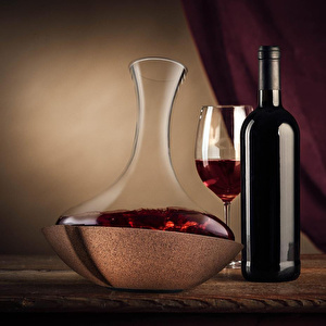 Vacu Vin Swirling Karaf - Kutulu Şeffaf görseli 5