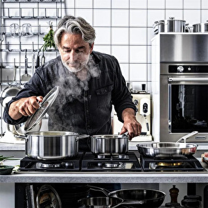 Kitchenaid Artısan Çelik 3 Katlı Kaserol 18cm Paslanmaz Çelik görseli 4